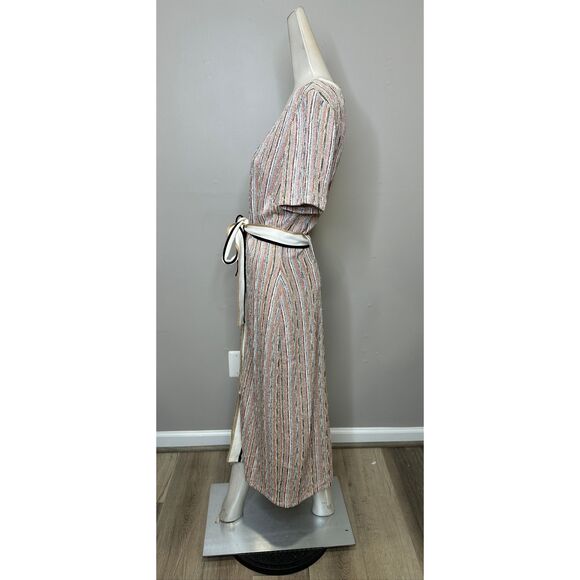 Ramy Brook Ronda Striped Knit Tie-Waist Midi-Dress Size XS $595 - Picture 7 of 10